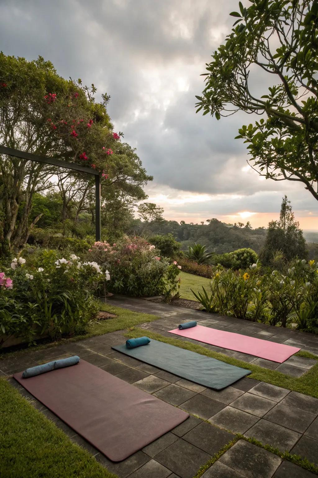 Stretch and unwind with a peaceful yoga session.