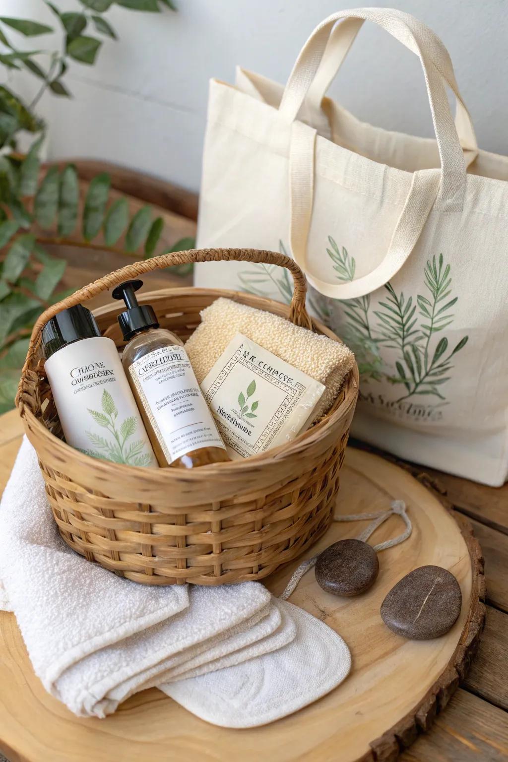 Eco-Friendly Bliss: Sustainable pampering with style.