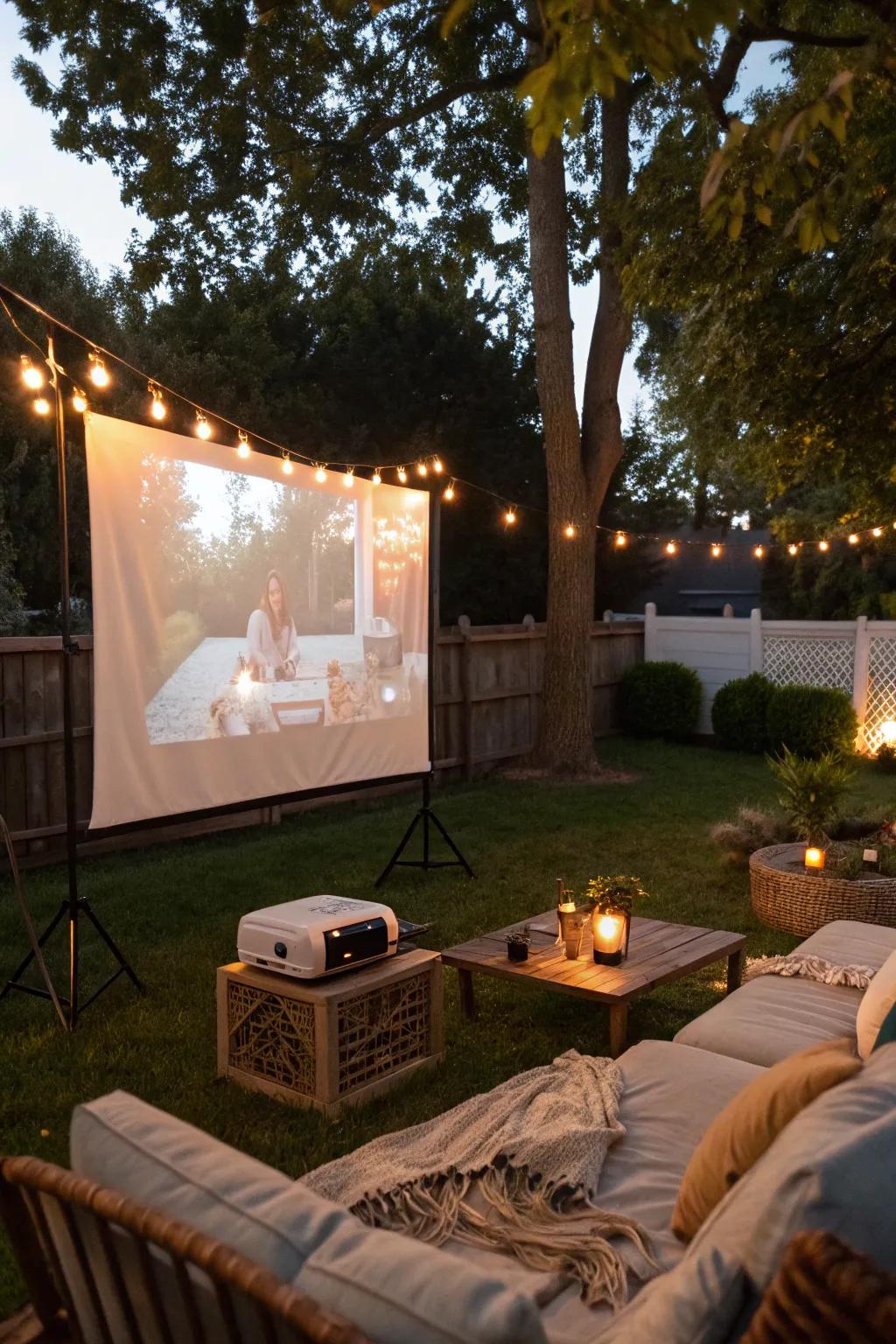 Enjoy cinematic experiences right in your backyard.