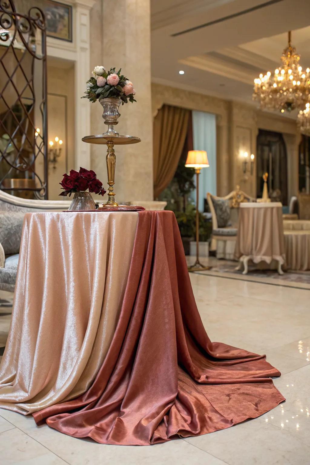 Fabric can add a touch of luxury and elegance to your displays.