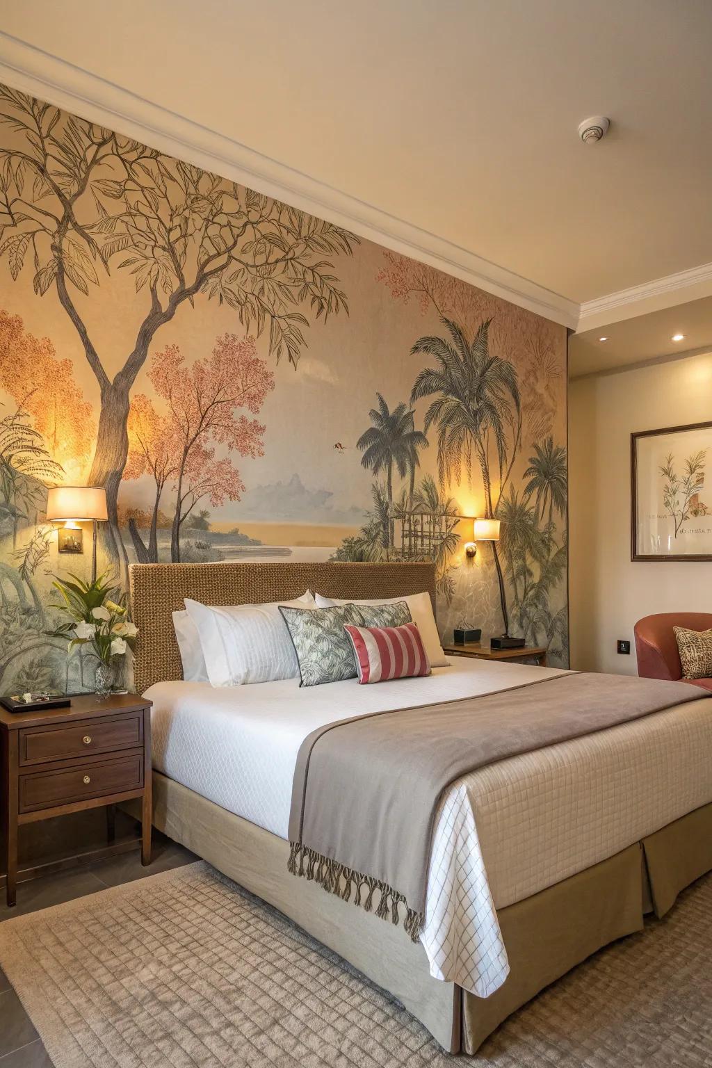 Murals turn your wall into a stunning artwork.