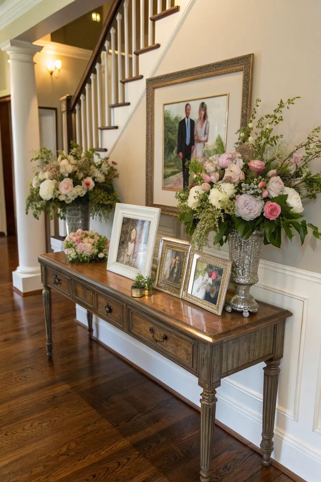 A warm and inviting entryway that welcomes guests into a Southern home.