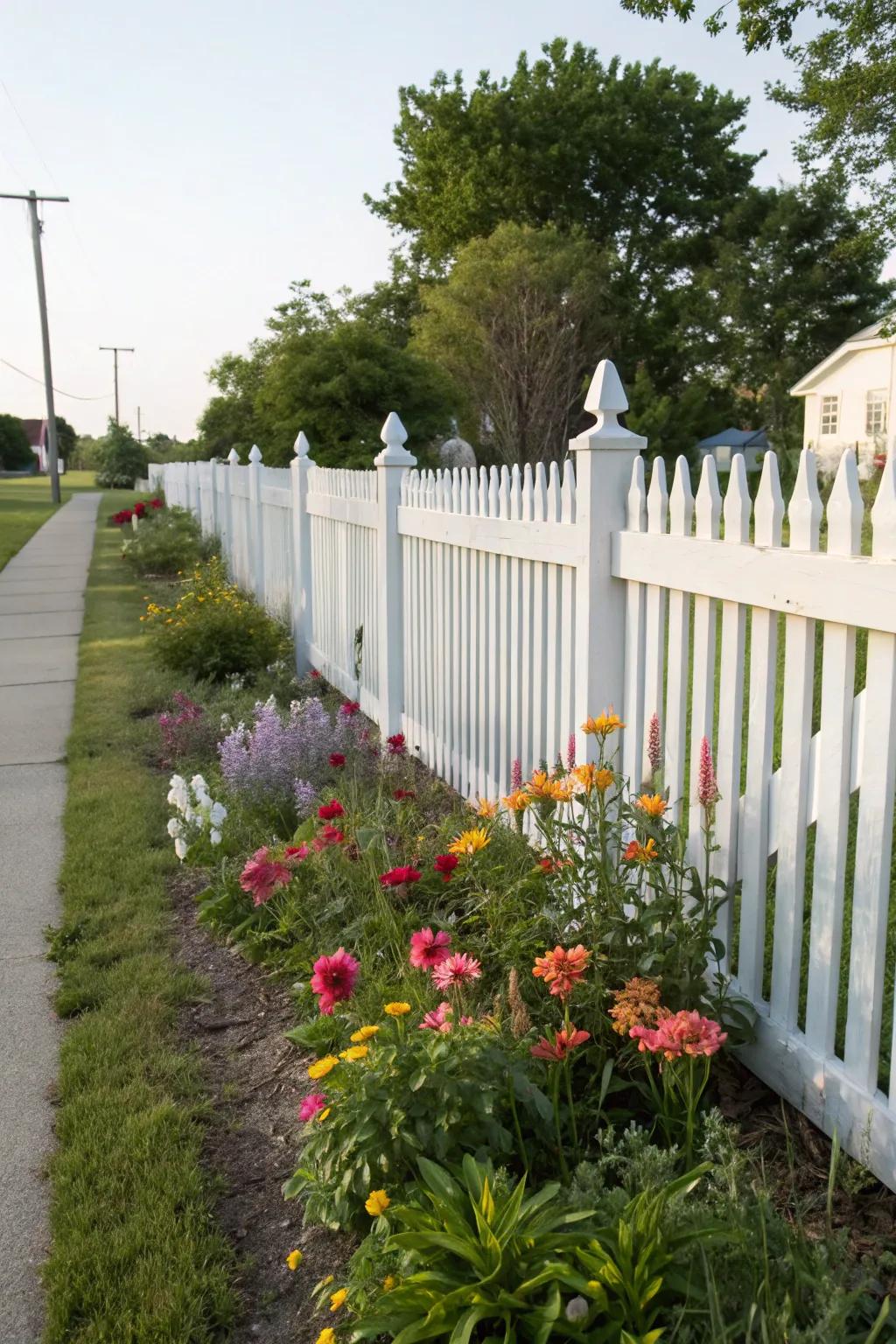 Picket fences bring nostalgia and charm to any home.