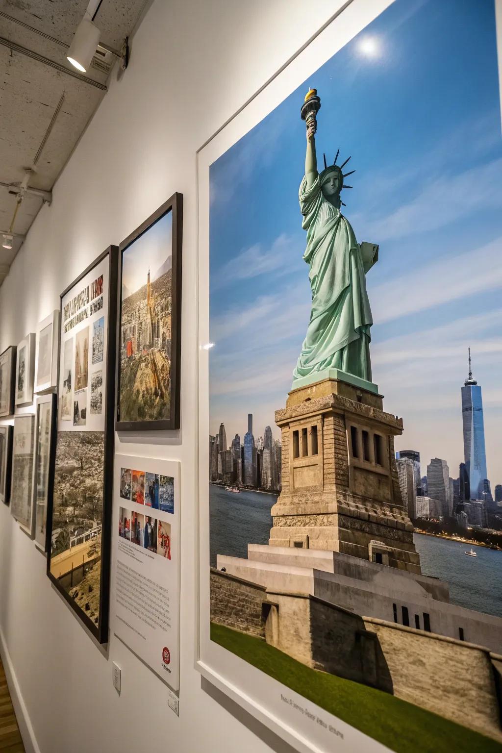 Iconic landmarks that celebrate national pride.