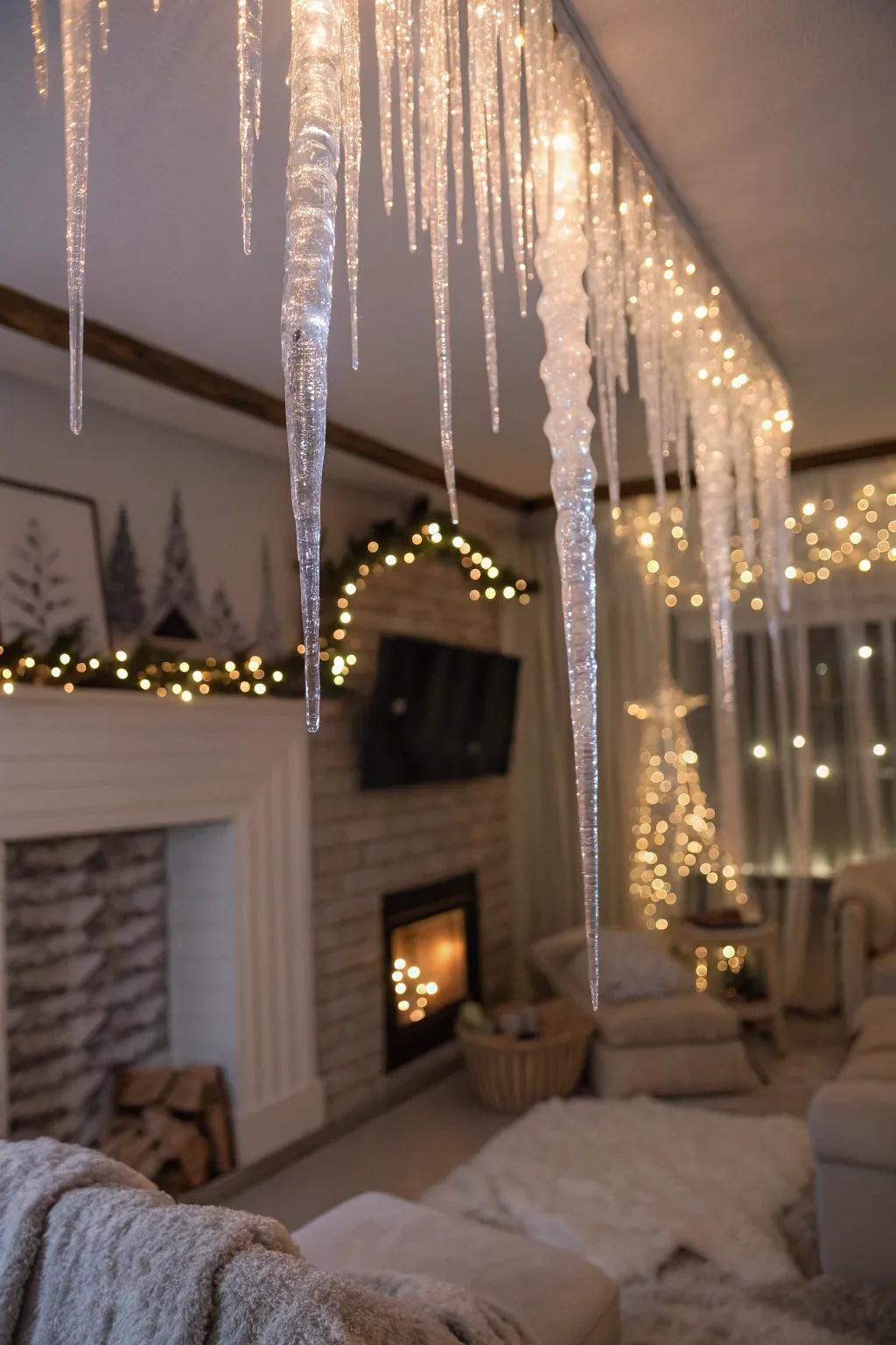 Sparkling icicles for a touch of elegance.