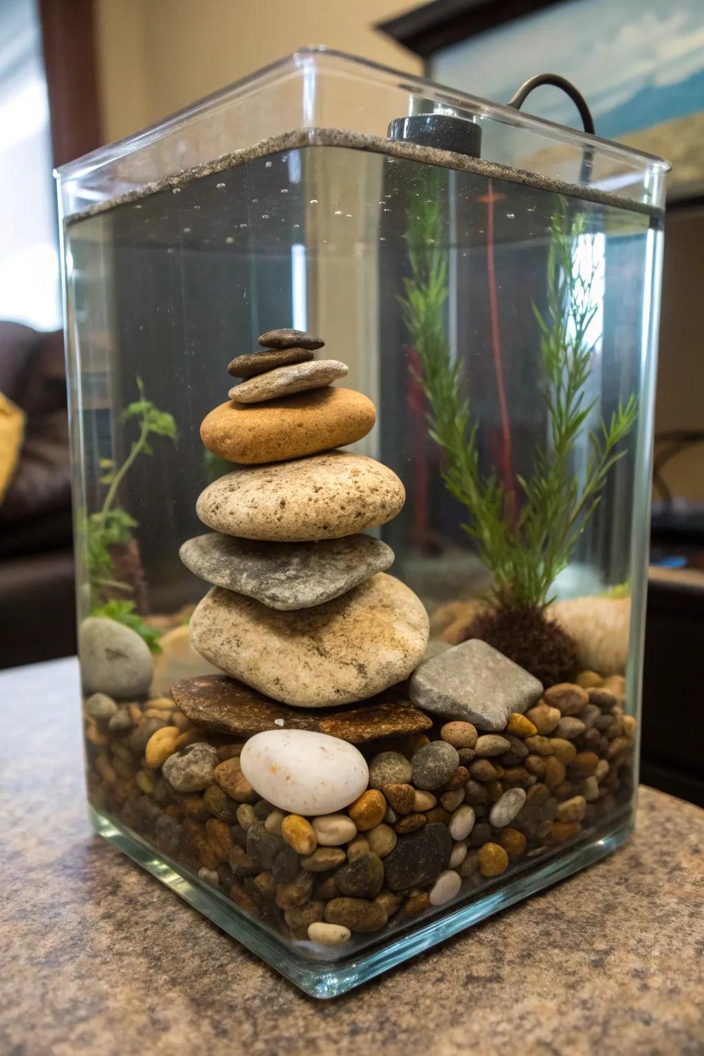 Create a stunning rockscape in your aquarium.