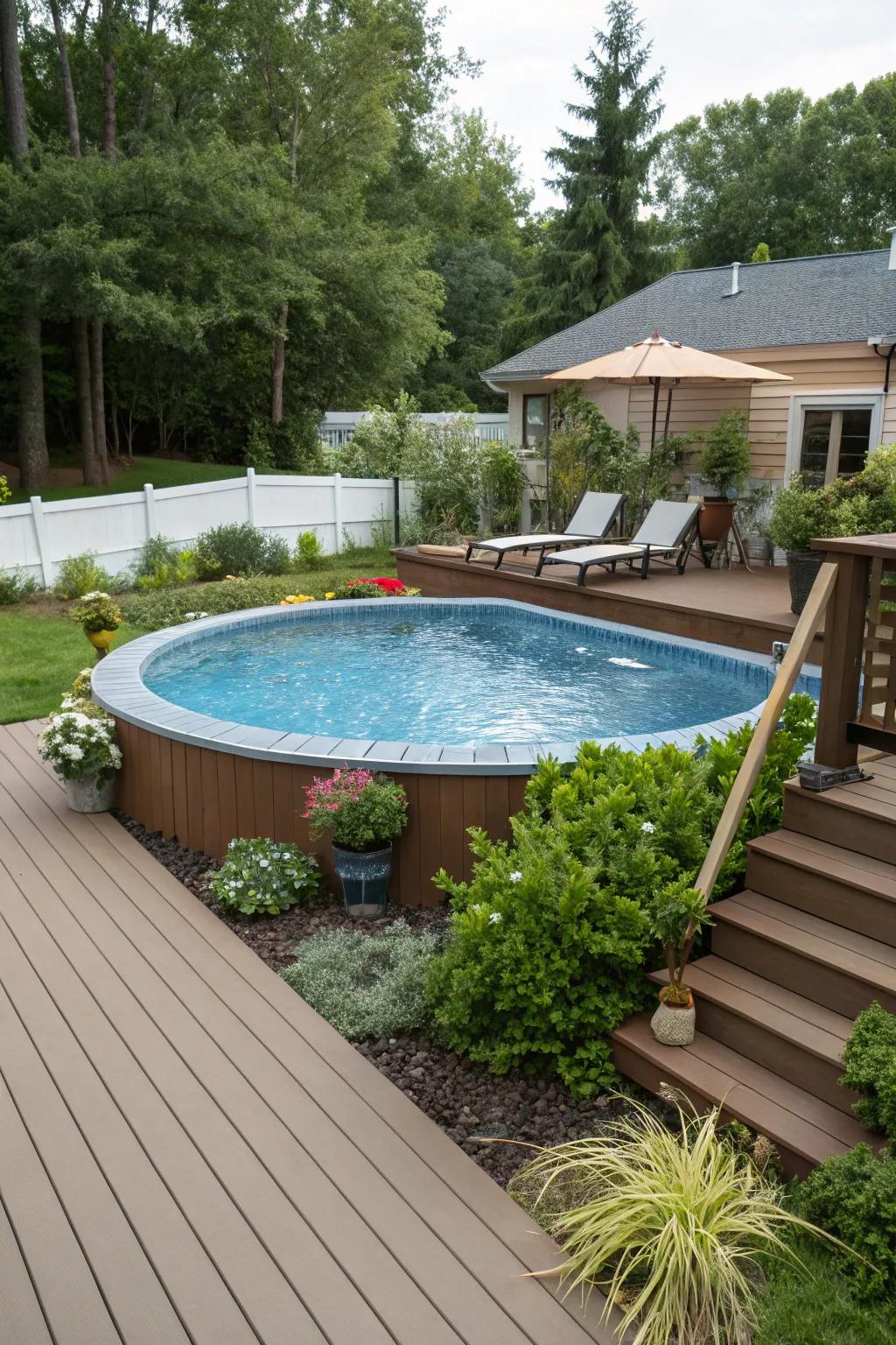 Enjoy durability with budget-friendly composite decking.