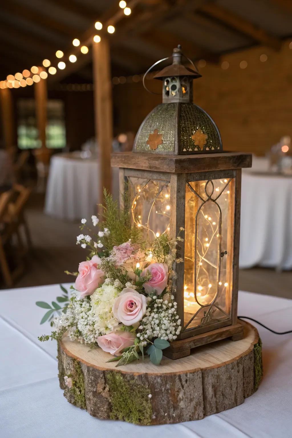 Magical fairytale lantern centerpiece.