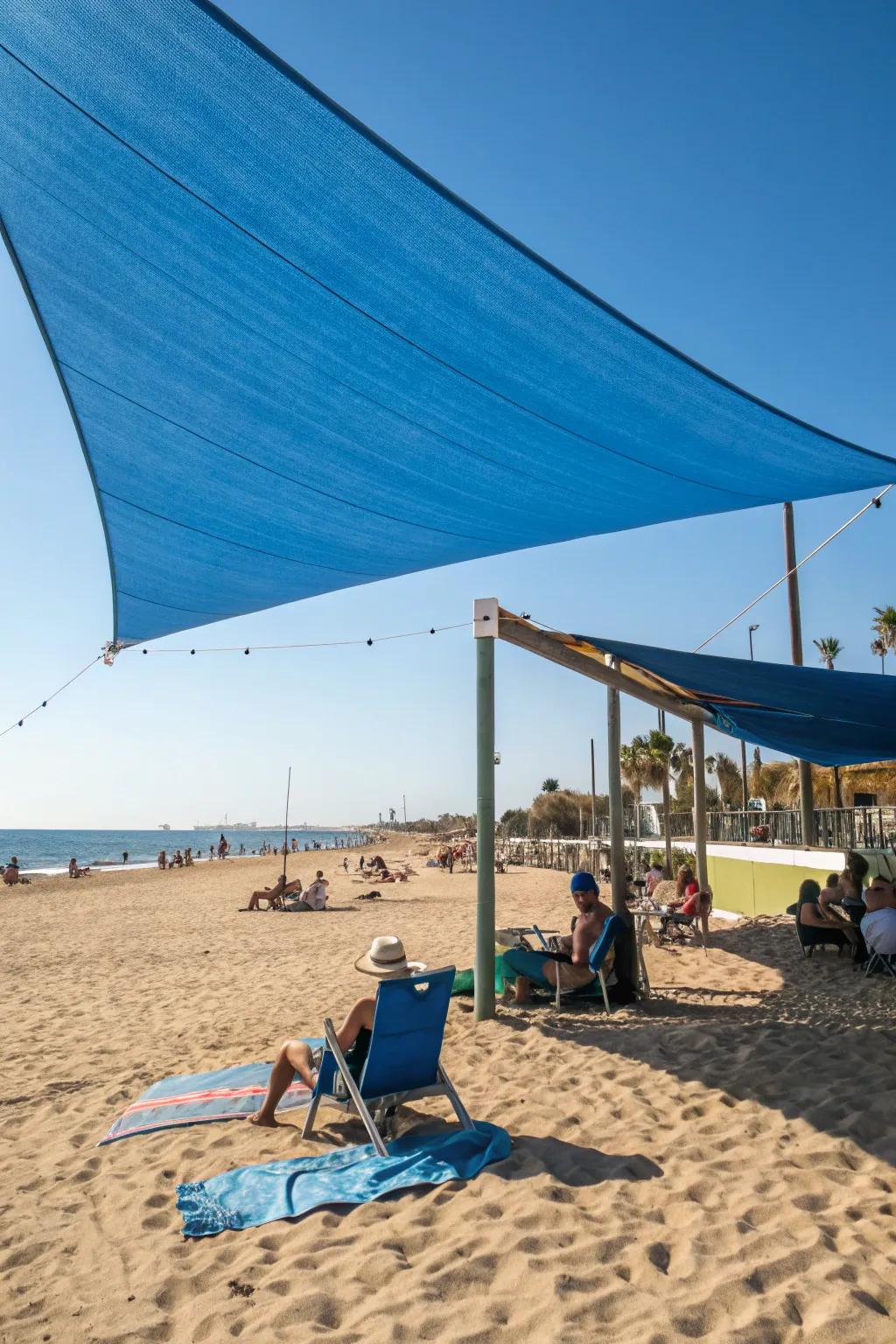 Sunshade sails offer stylish and versatile sun protection.