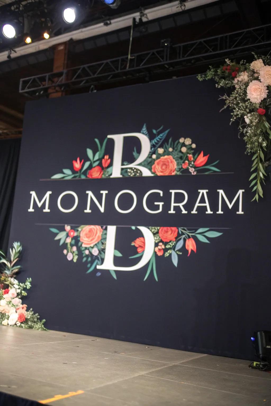 Bold monograms offer a modern and professional look.