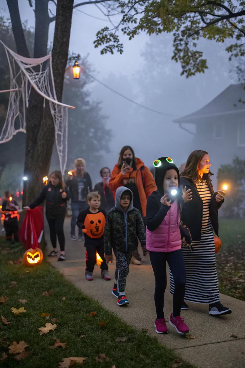 Join in a neighborhood scavenger hunt for Halloween fun.