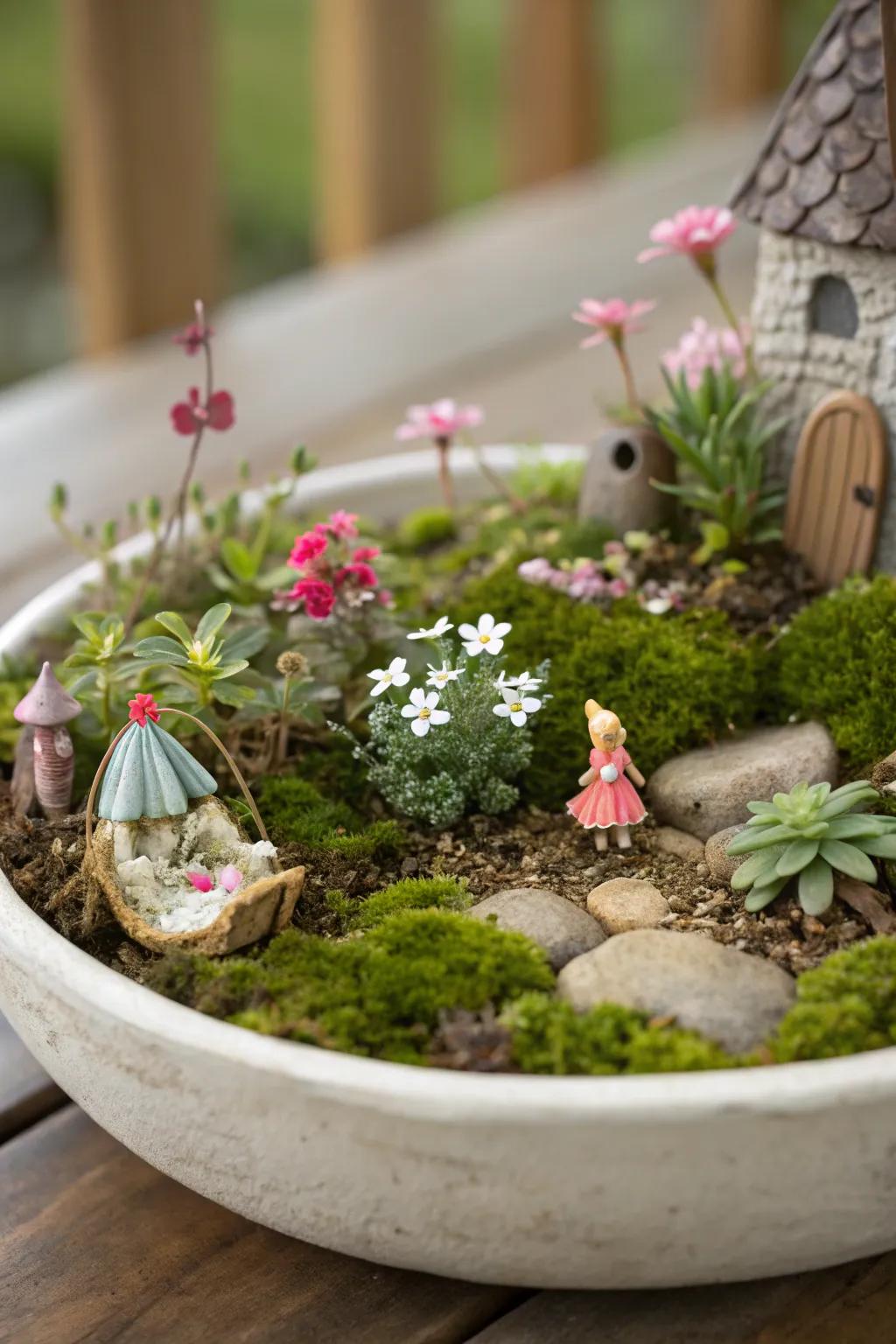 Create a touch of magic with a delightful indoor fairy garden.