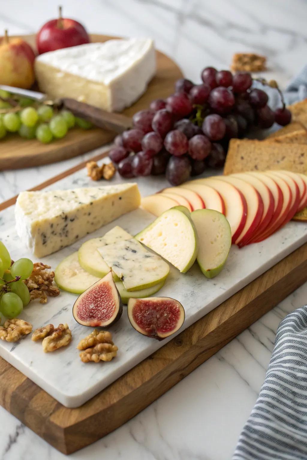 A cheese board that serves both style and function.