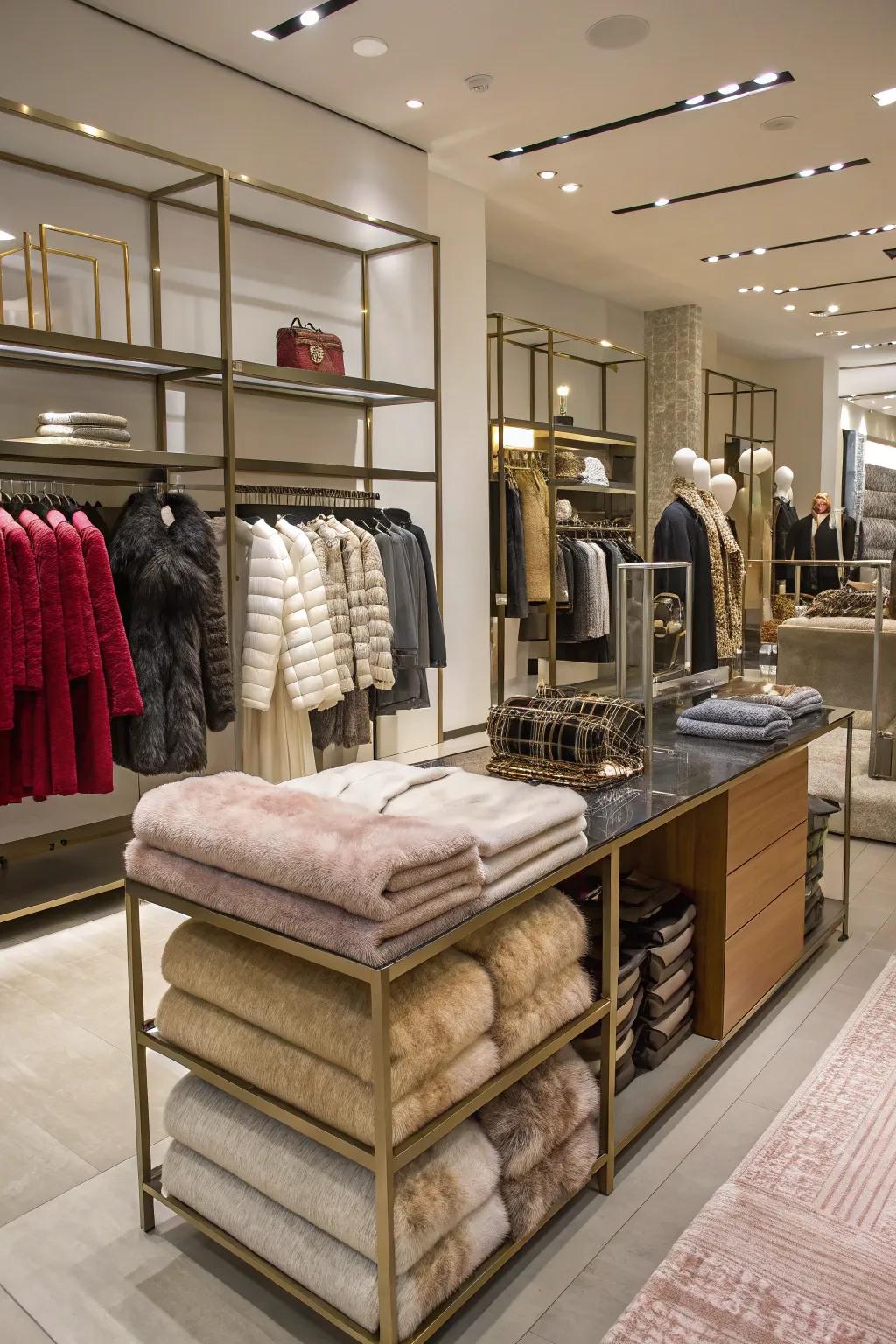 Layered textures bring depth and richness to retail interiors.