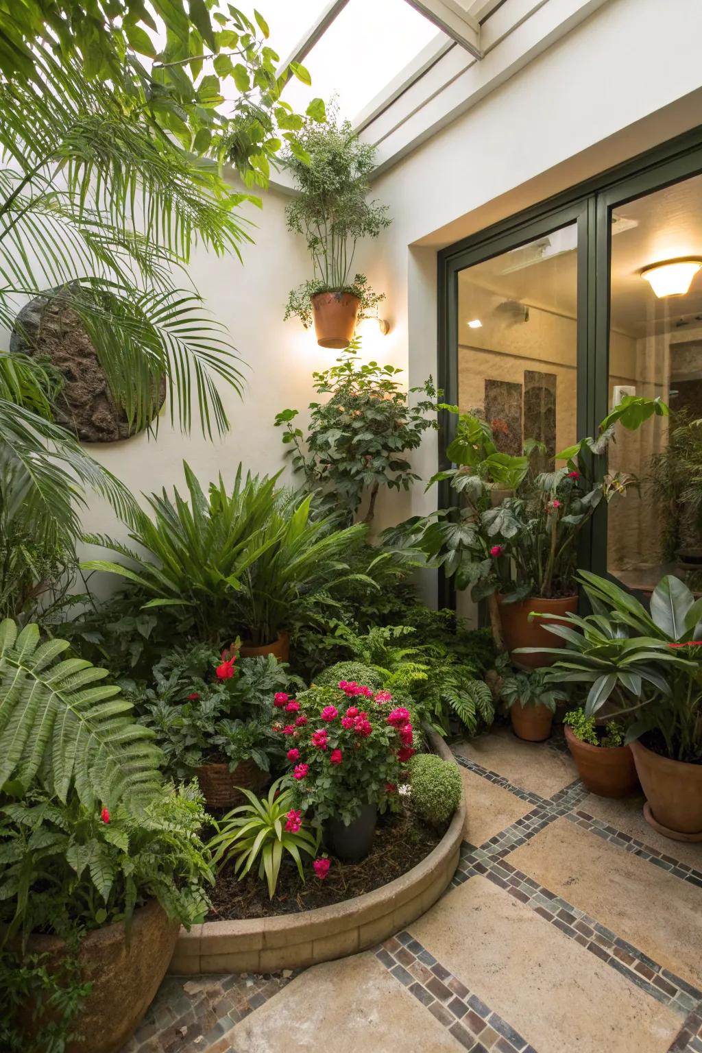 An indoor garden brings nature into your home.