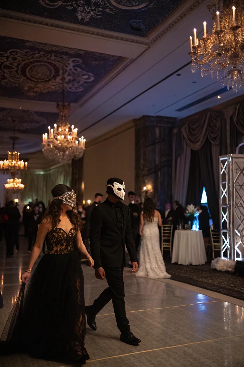 Add mystique and elegance with a masquerade ball at home.