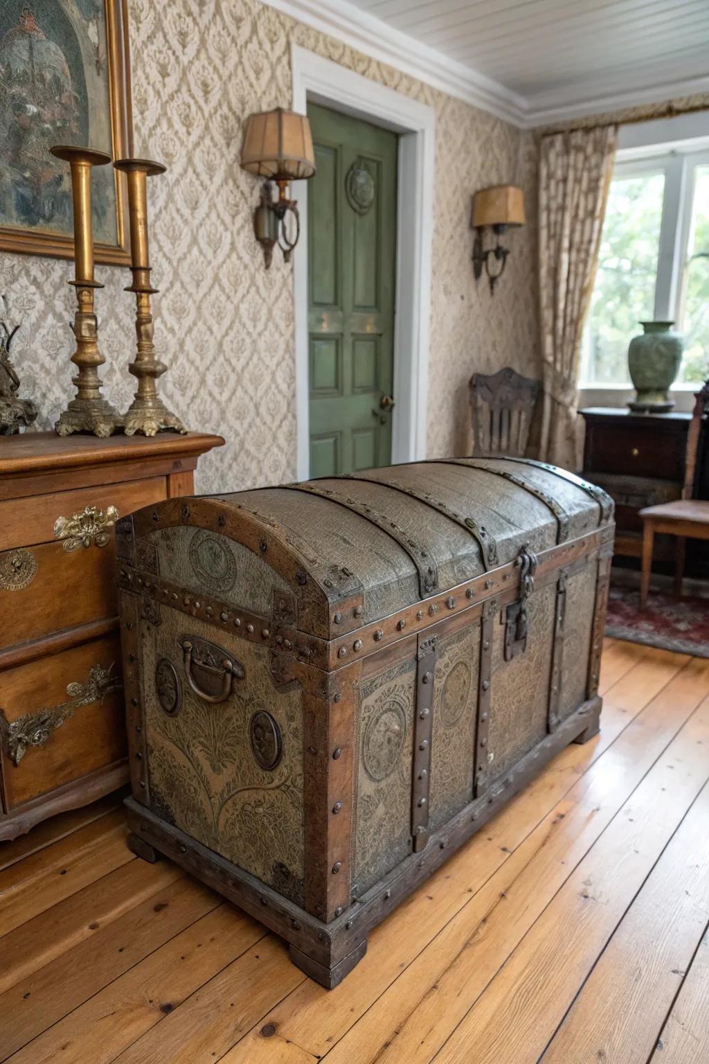 Antique chests add history and character to your space.