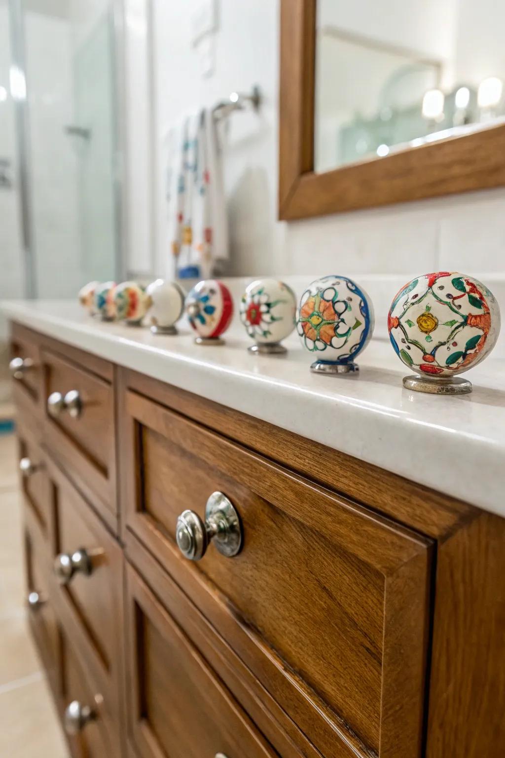 Ceramic knobs offer timeless style and customization.