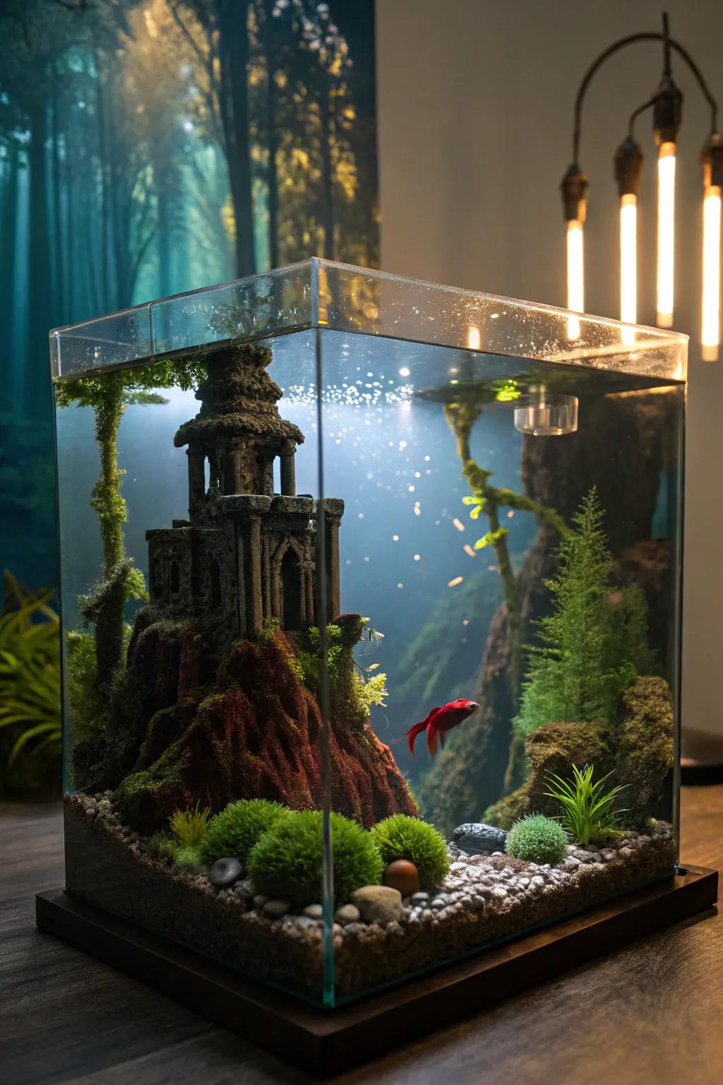 A mystical themed tank that sparks imagination and wonder.