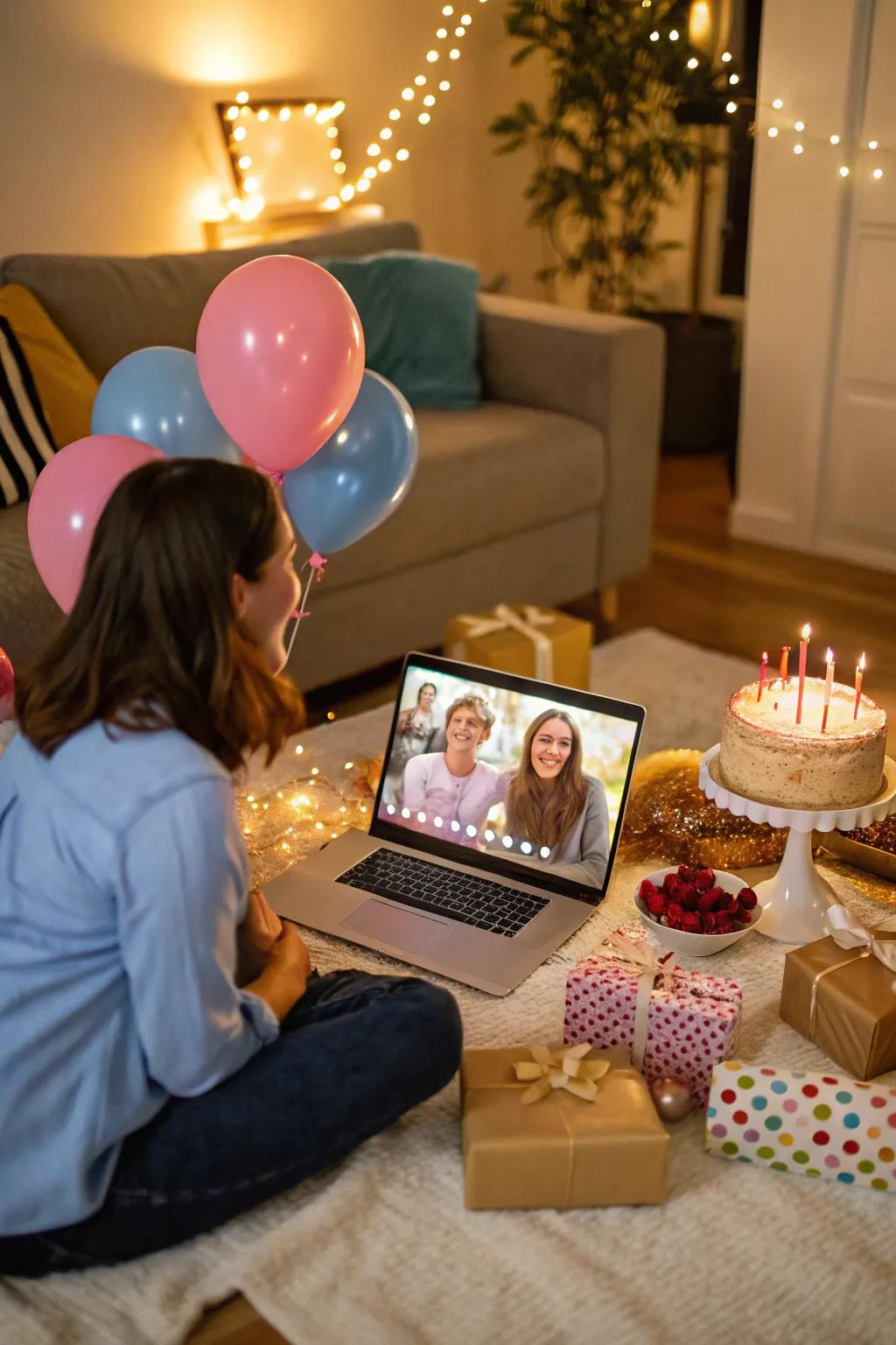 Bridge the distance with a virtual birthday celebration.