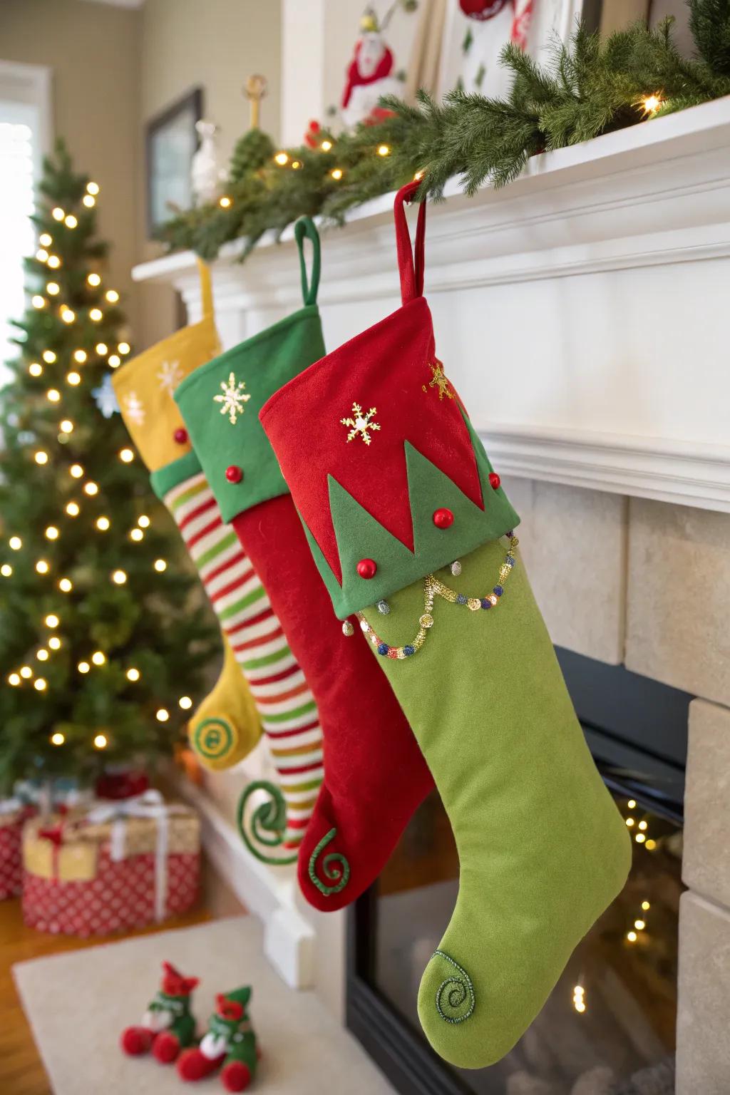 Elf-inspired designs add whimsy and fun to your Christmas decor.