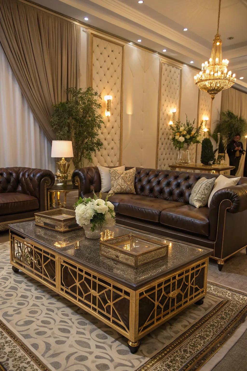 Art Deco style infuses your space with glam and elegance.