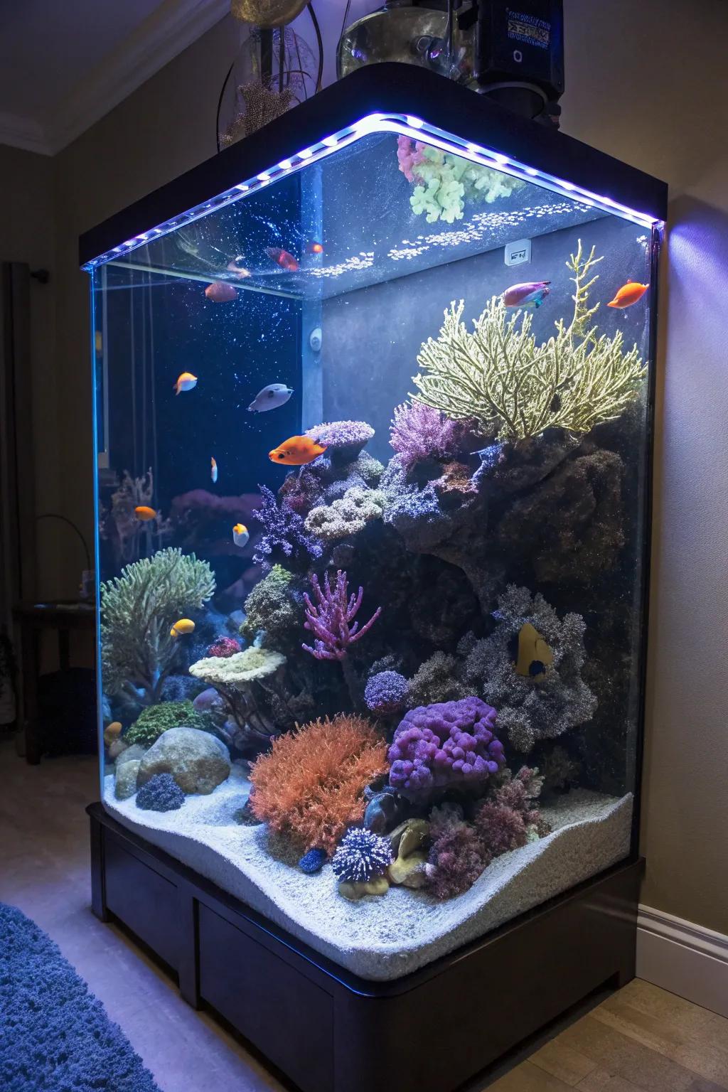 Artistic arrangements in your tank make it a living masterpiece.