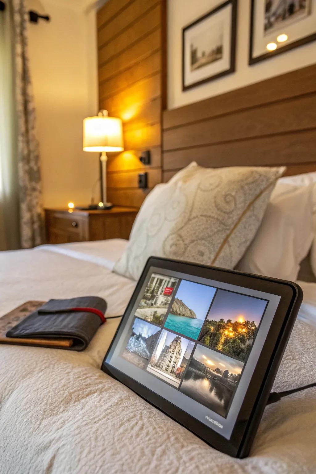 Travel memories come alive with digital displays.