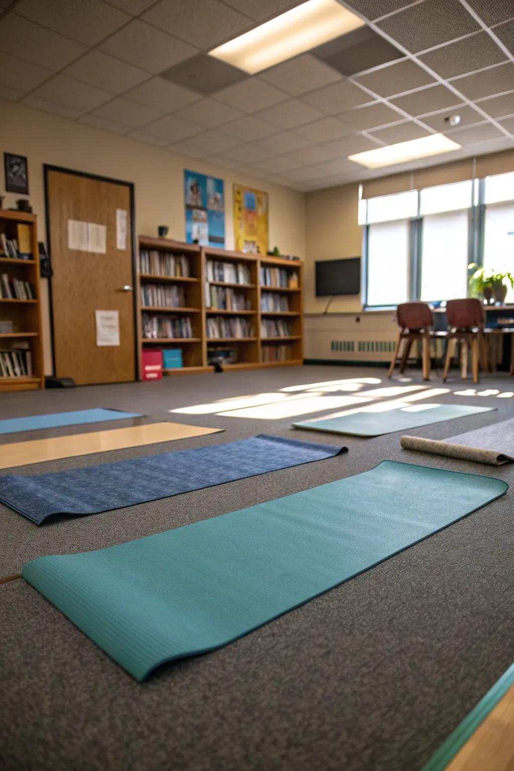 Tranquil Mindful Meditation Station for student breaks