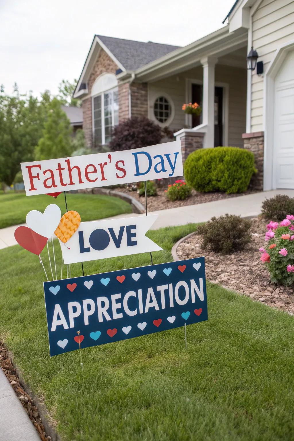 Celebrate Father's Day with bold and heartfelt yard signs.