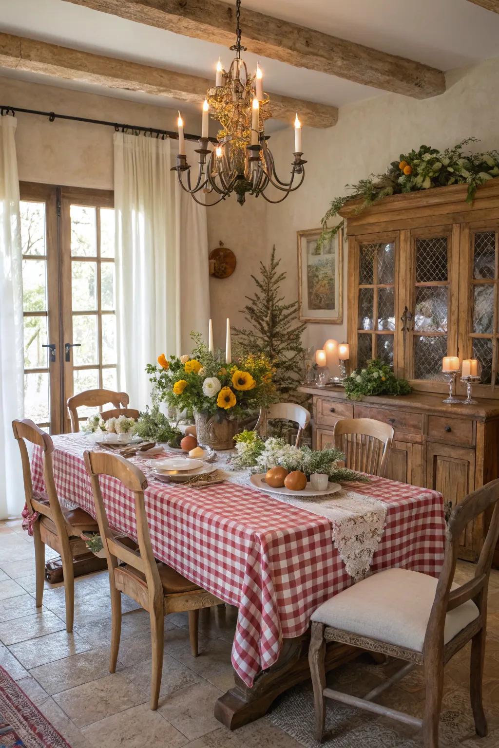 Seasonal decor keeps your dining room dynamic and fresh.