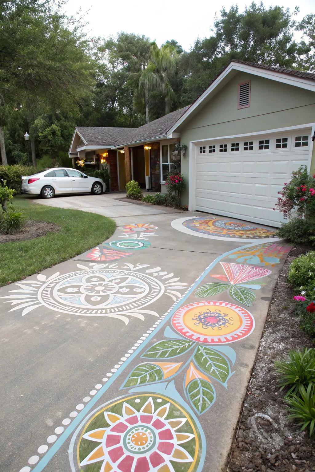 Artistic driveways that express individuality.