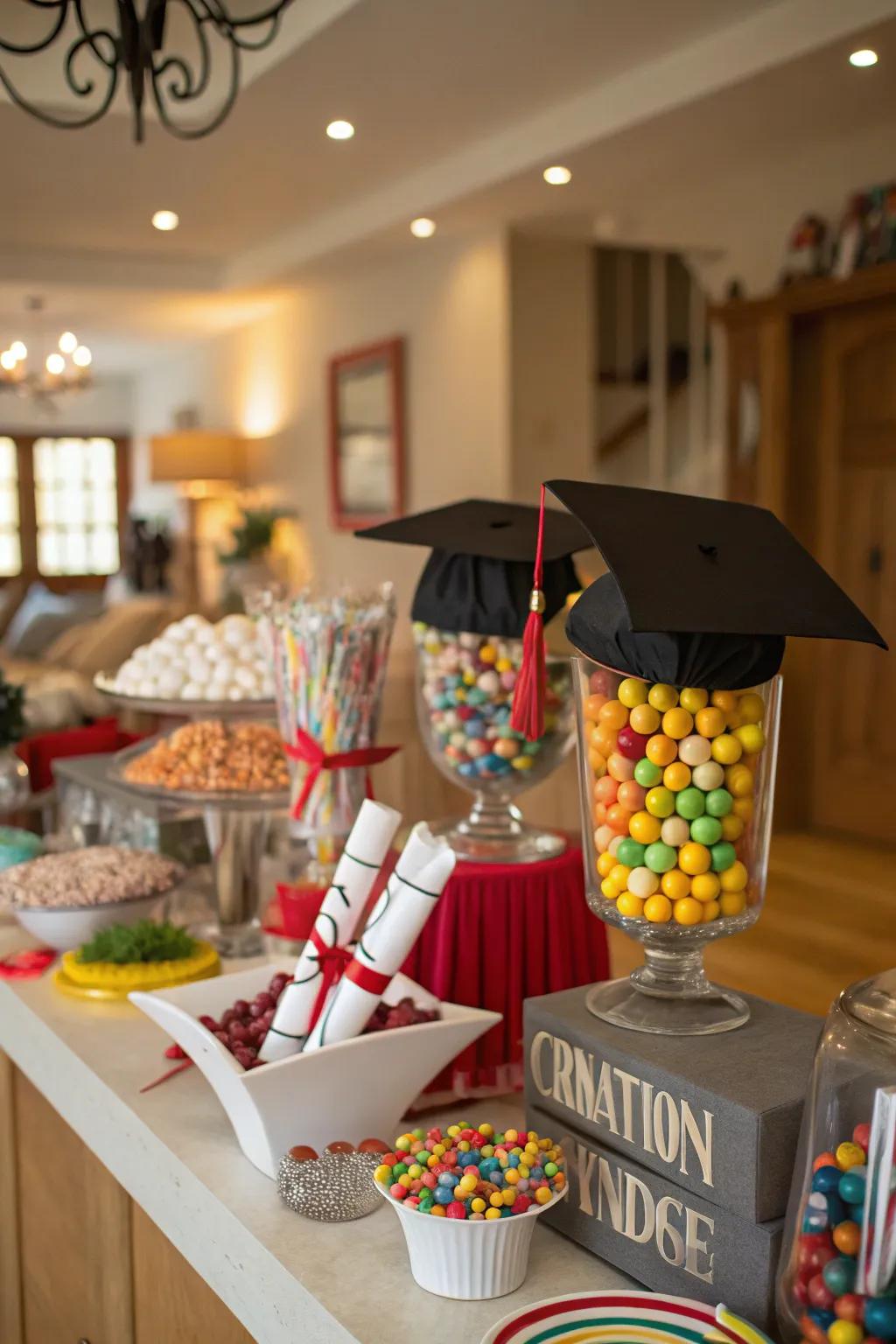 Themed props add whimsy and fun to your graduation celebration.