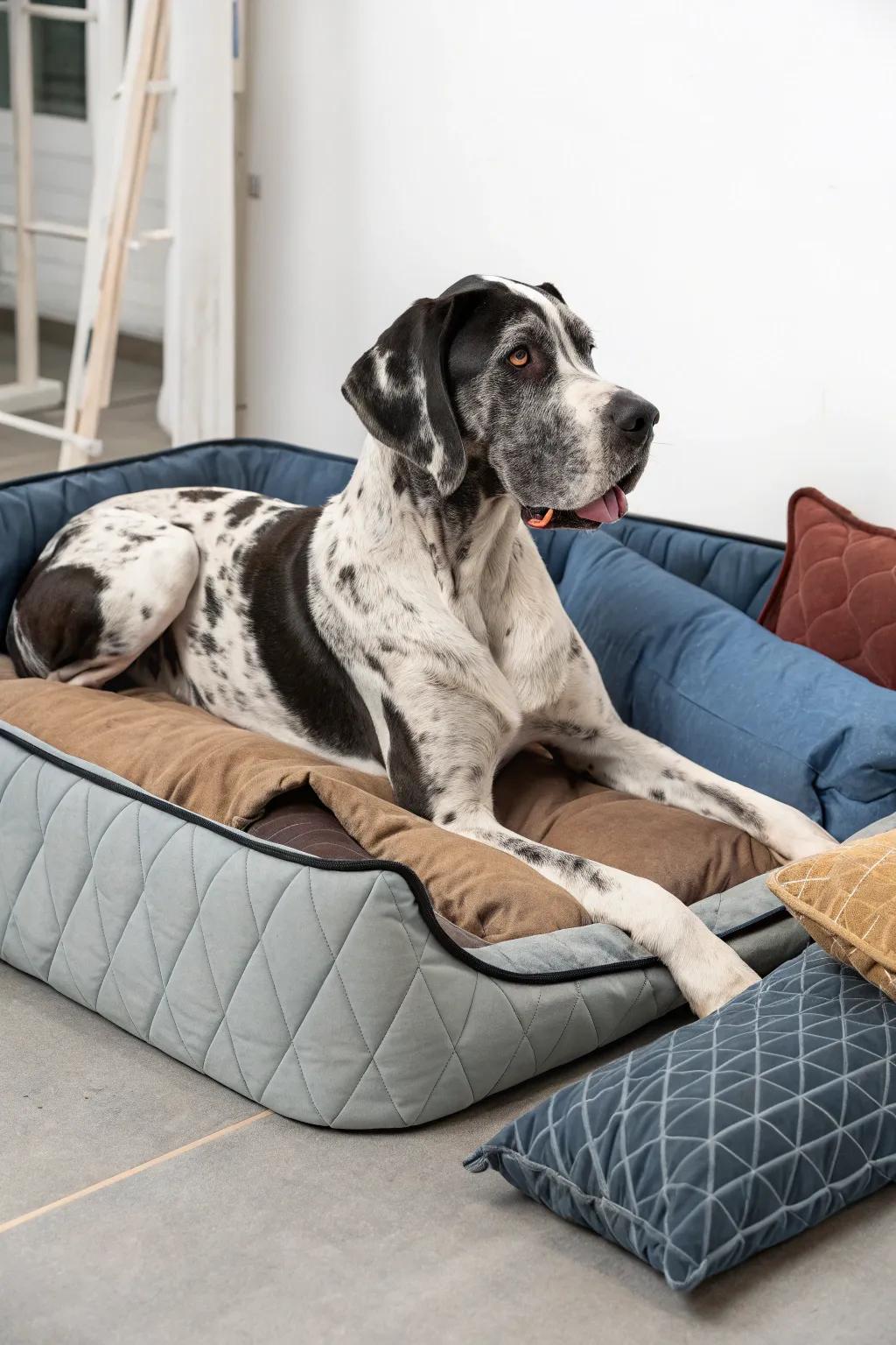 Convertible beds provide adaptable comfort for your Great Dane.