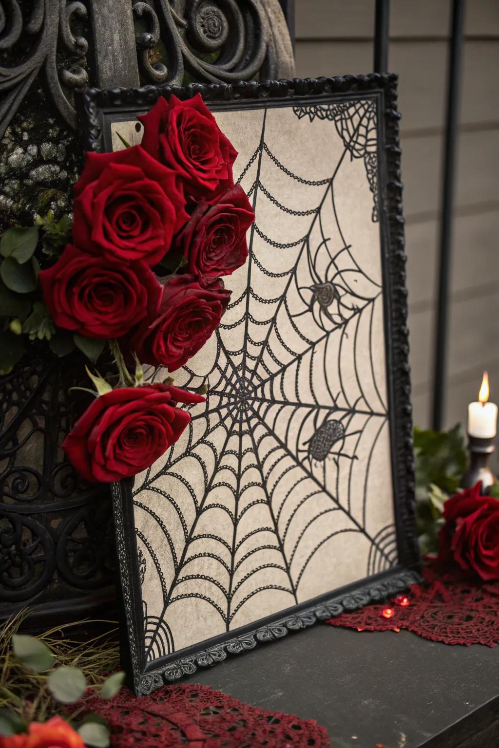 Gothic elegance poster for a sophisticated Halloween touch.