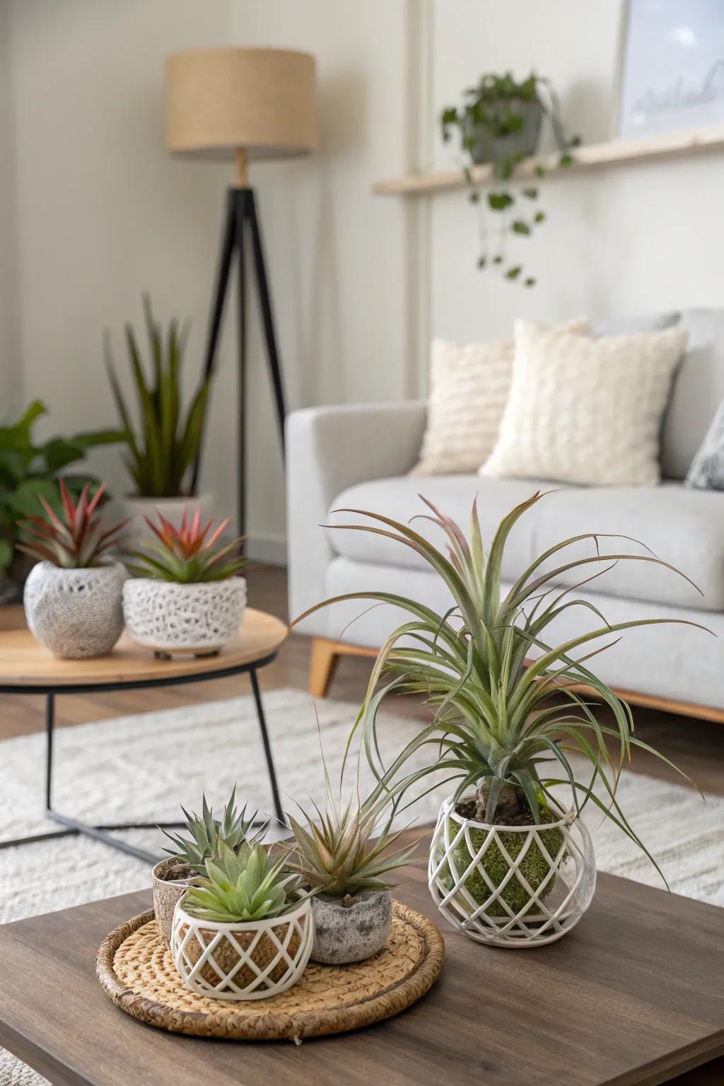 Unique Air Plants spark conversation.