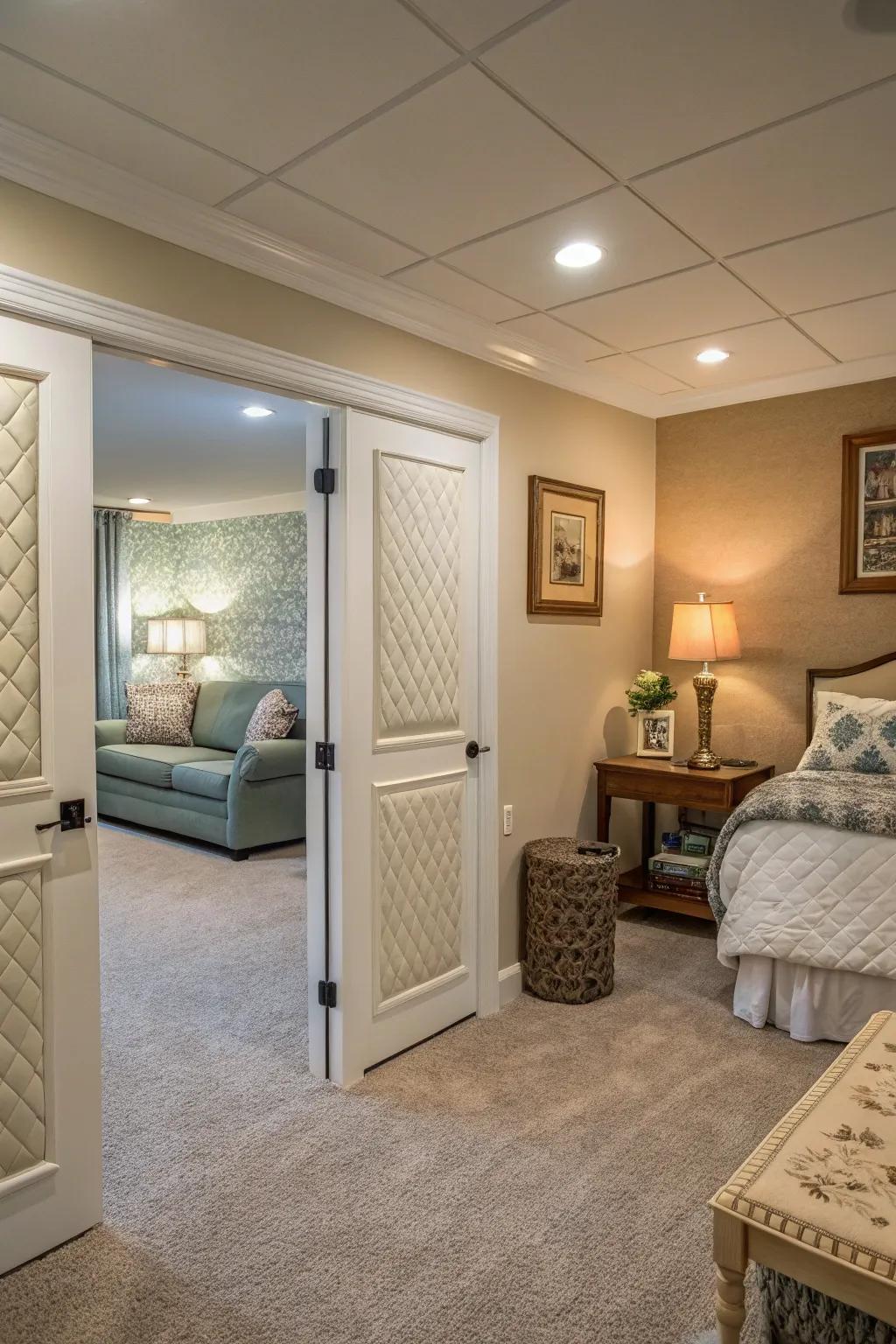 Soundproofing for tranquility and peace of mind.