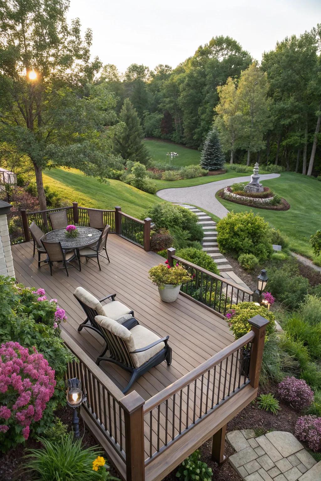 Rise above and enjoy the serenity from an elevated deck.