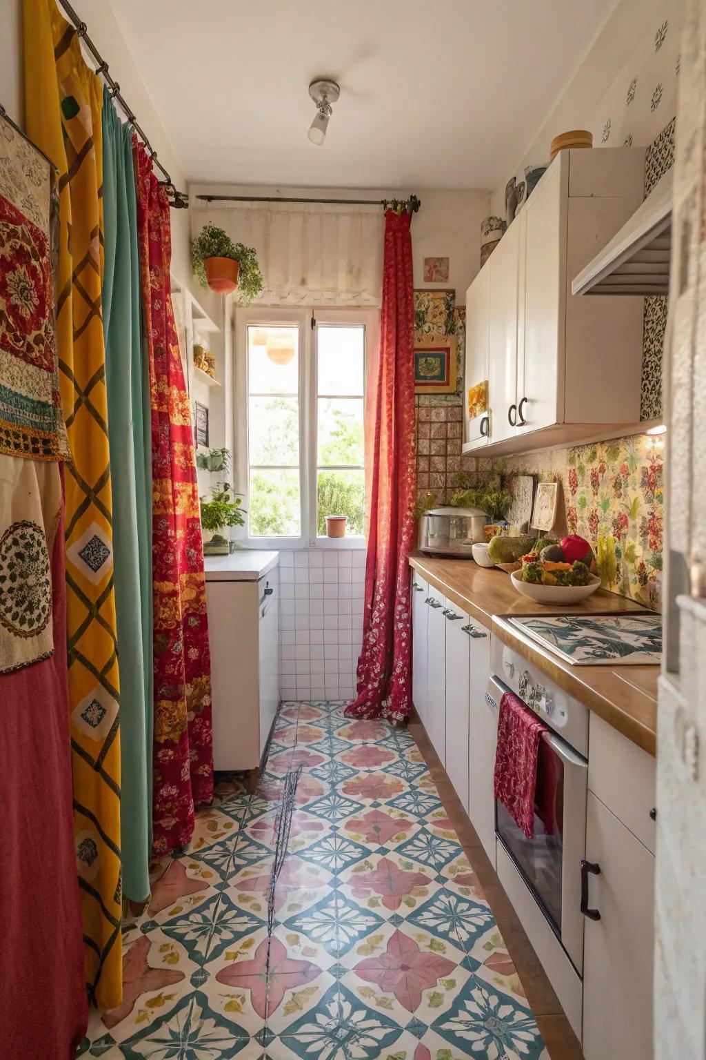 Bold patterns can add character and flair to your kitchen.