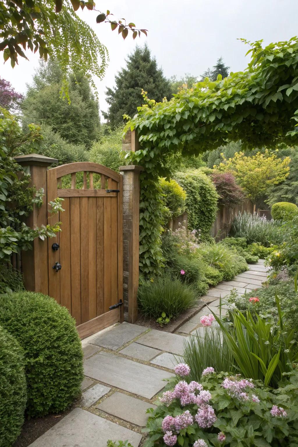 Freestanding panel gates offer style without permanence.