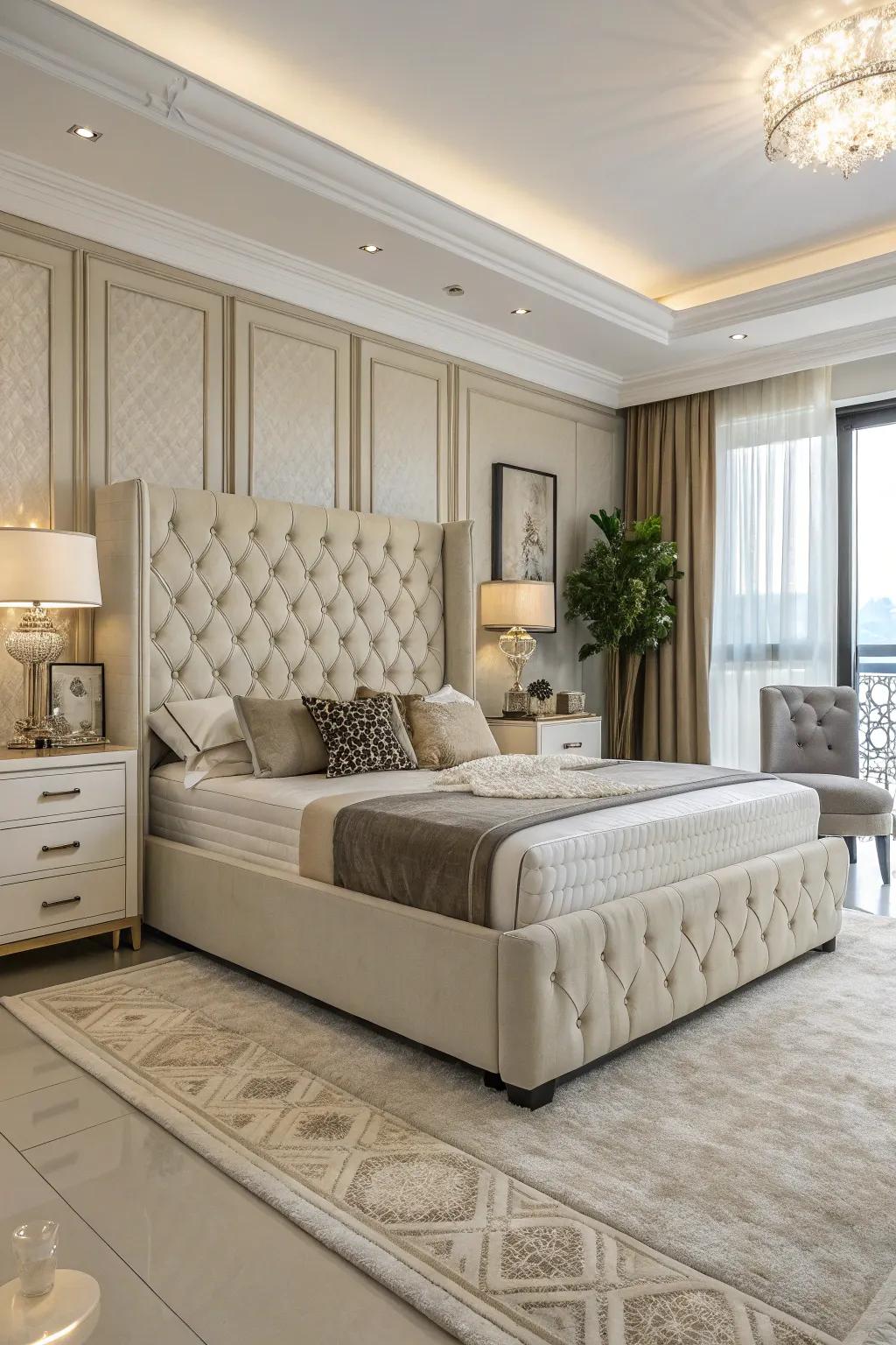 Hydraulic beds combine luxury with smart storage solutions.