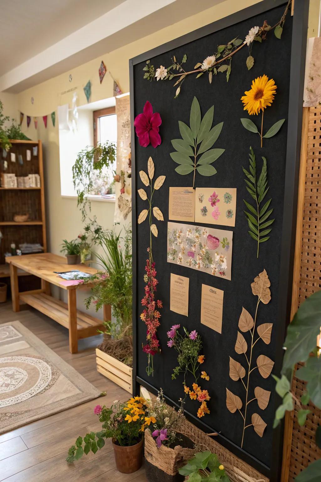 Bring a touch of nature indoors with a bulletin board that celebrates the outdoors.