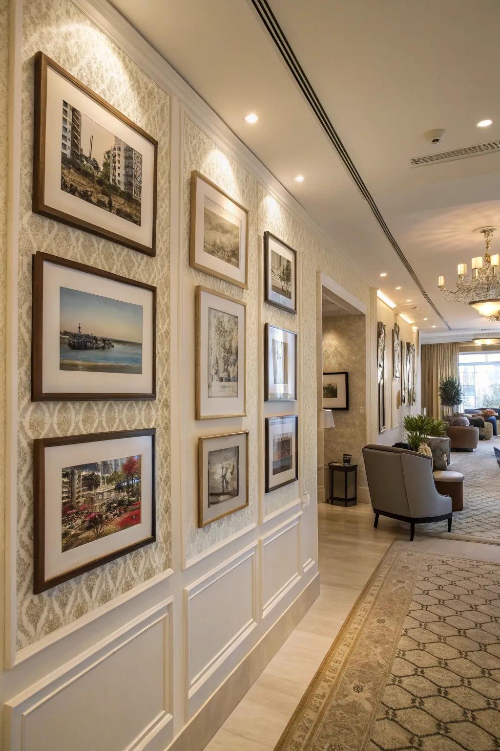 Gallery walls personalize and enrich your home.