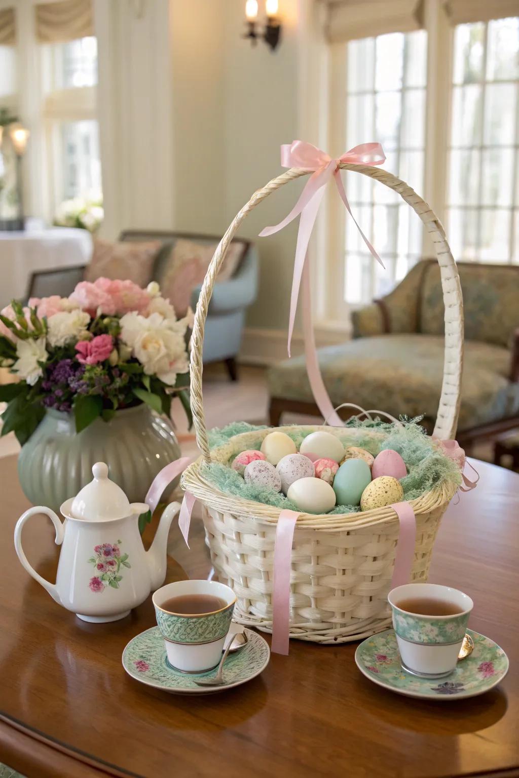 A tranquil Easter basket for the tea lover.