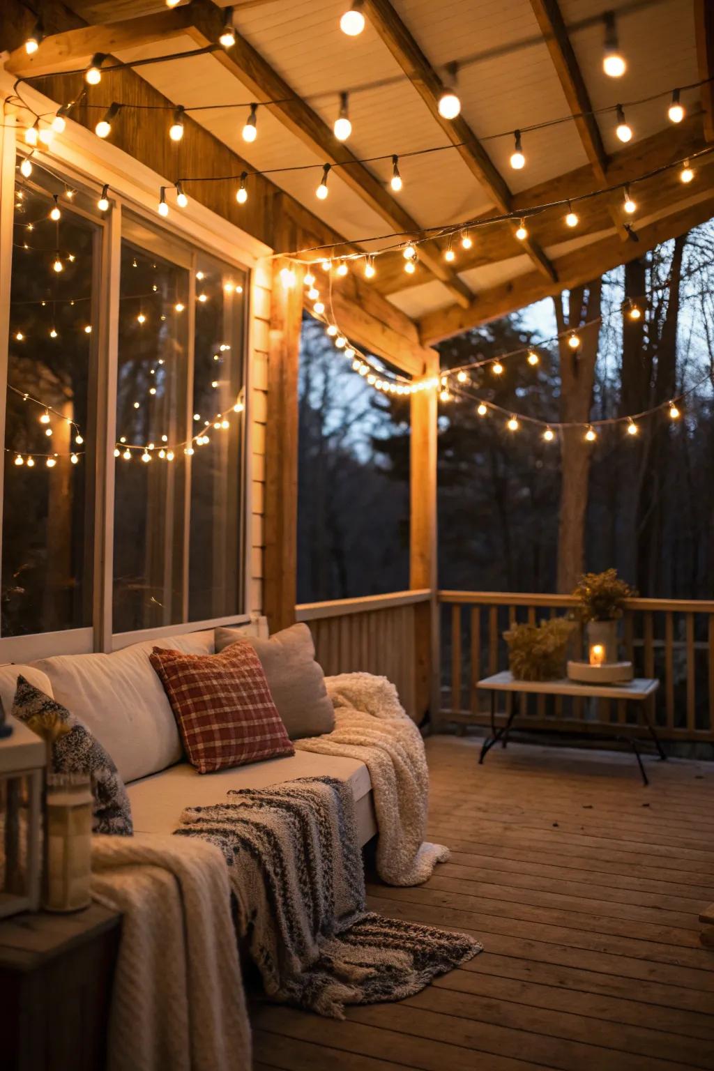 Illuminate your porch with charming lighting.