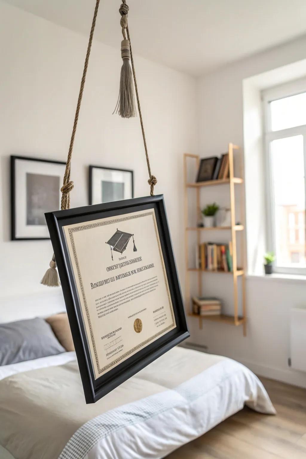 Floating frames offer a modern and airy aesthetic.