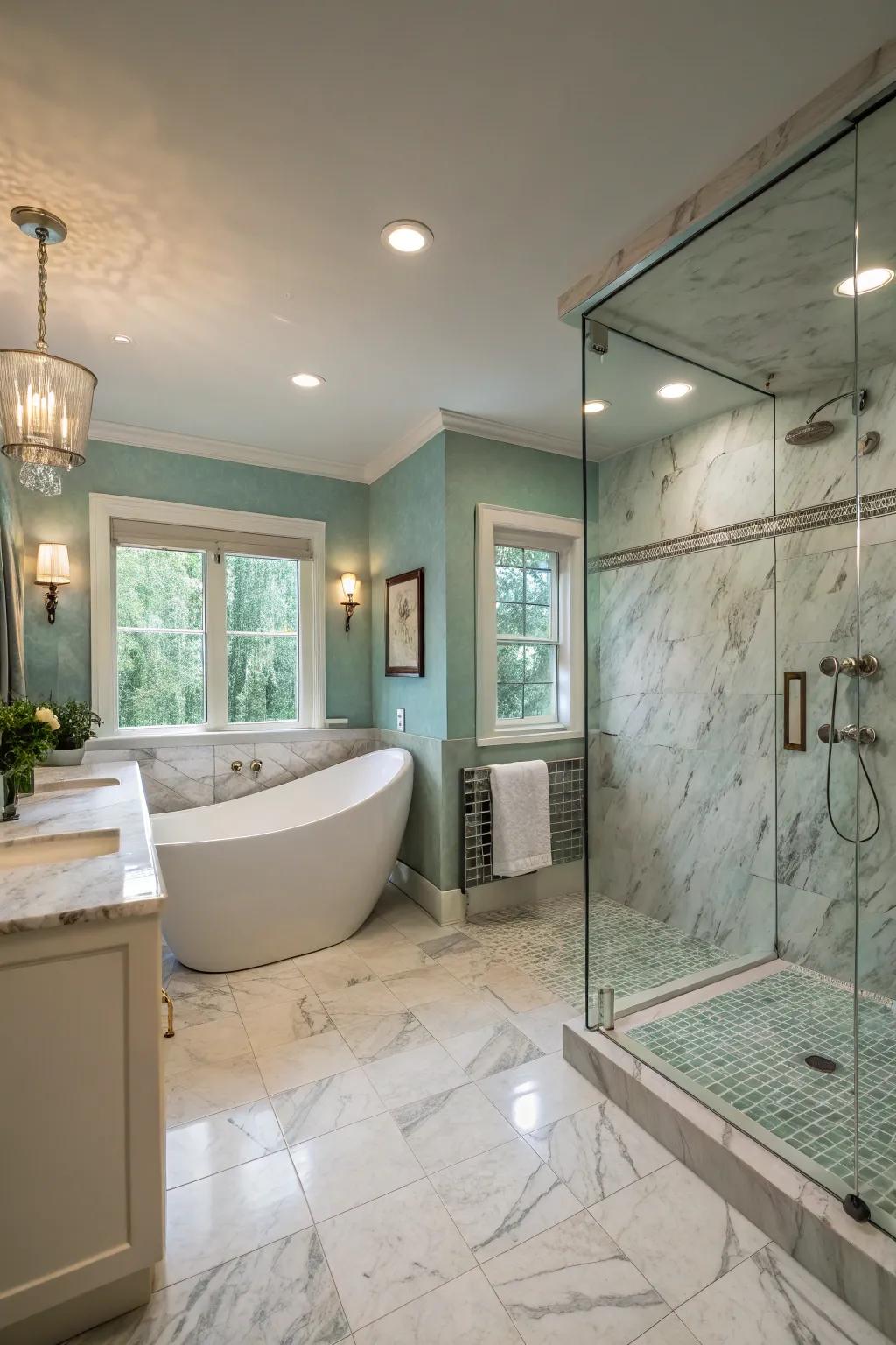 Create your own sanctuary with a beautifully designed spa-like bathroom.