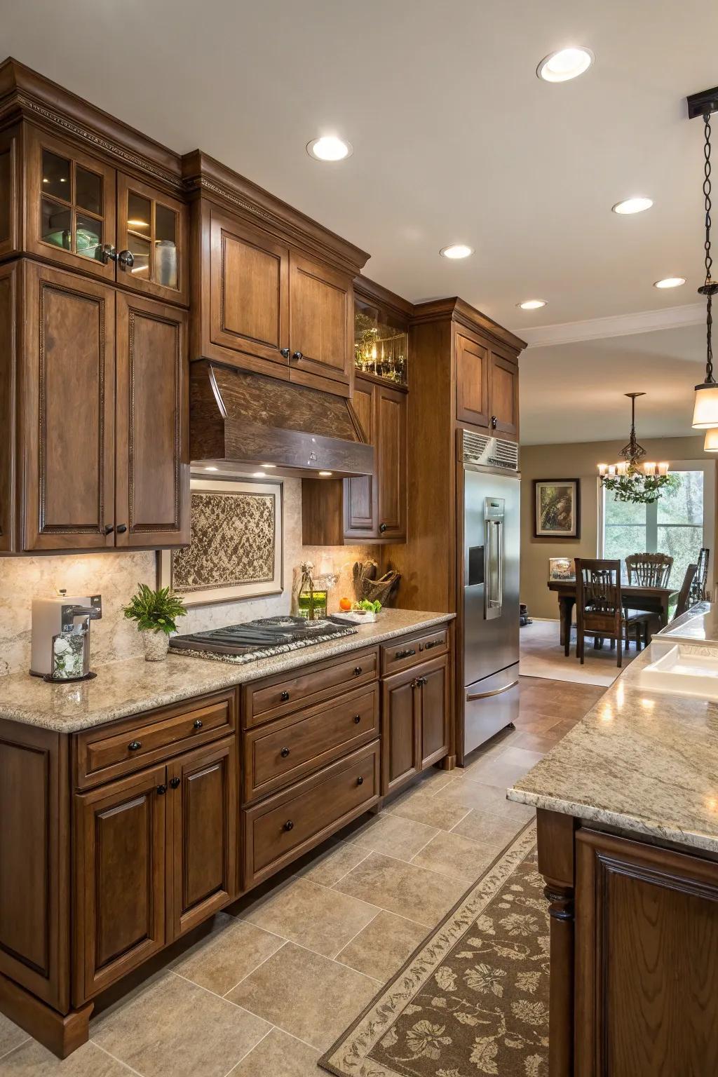 A kitchen that beautifully balances classic and modern styles.