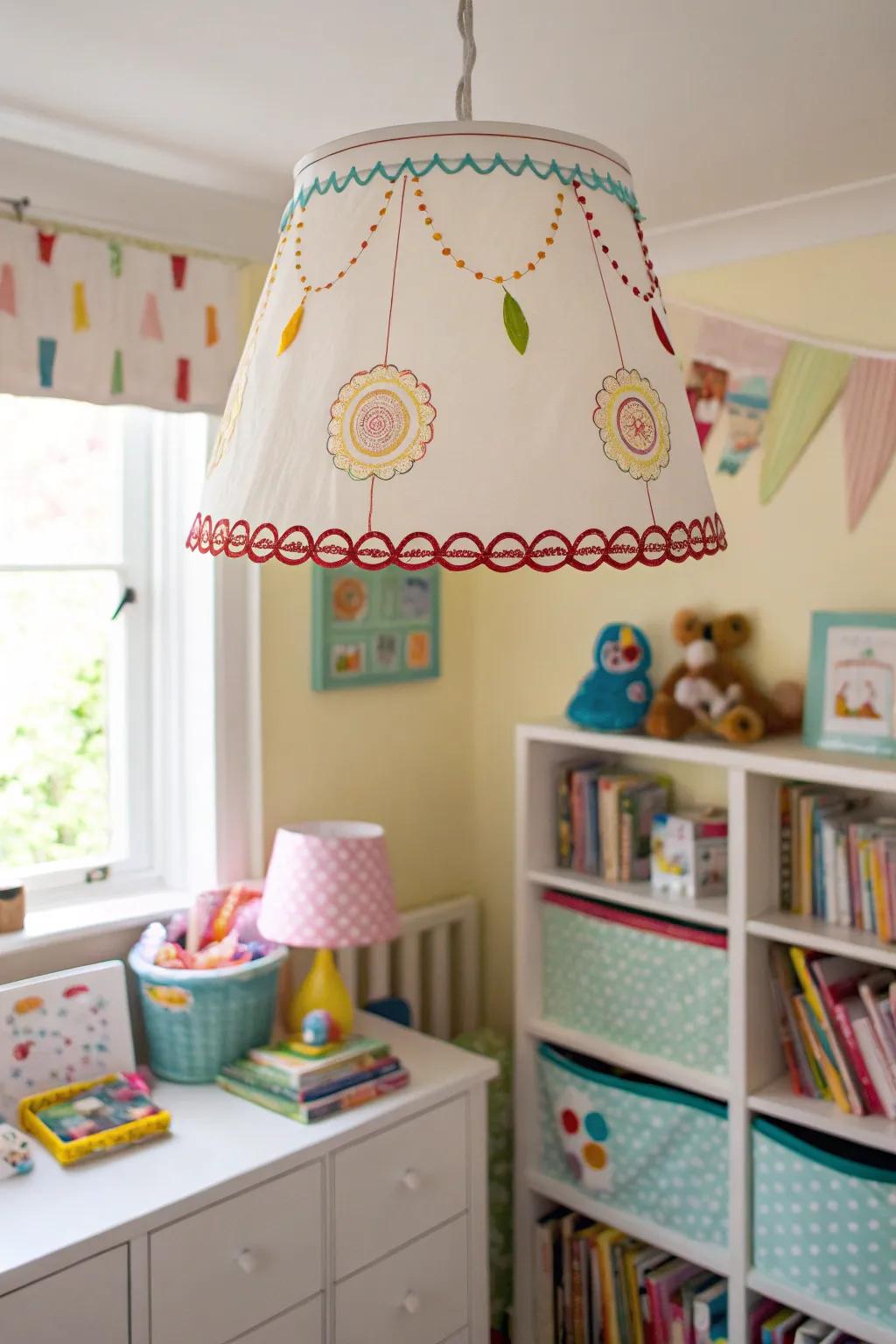 Add vintage charm with ric-rac trim on your lampshade.