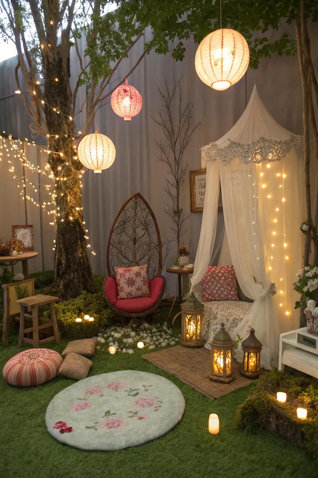 Step into a fairy tale world with a nook that inspires magic and adventure.